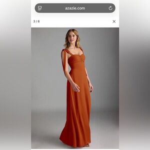 Azazie Lizet in Paprika- Dress Bag Included